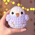 Lavender Fluffy Bird