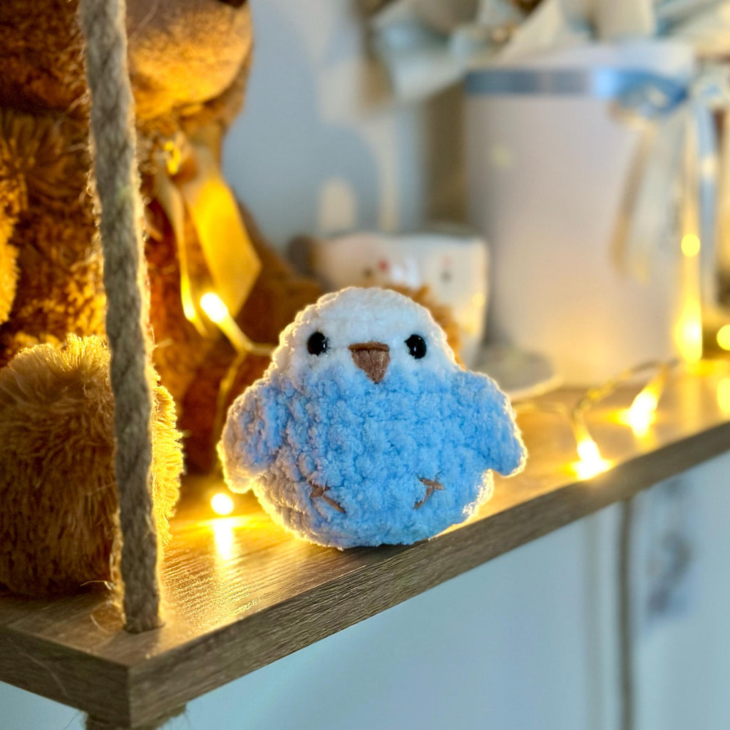 Fluffy Blue Bird