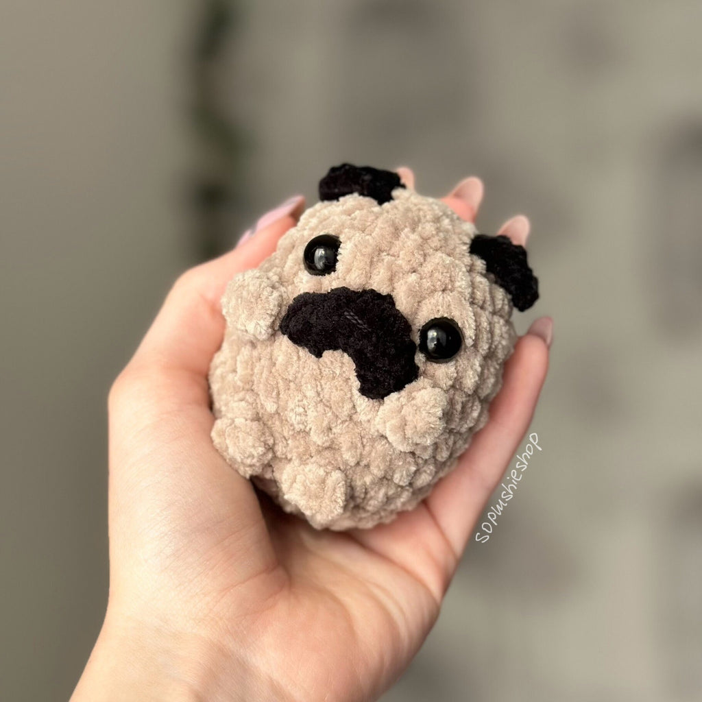 Pug dog plushie