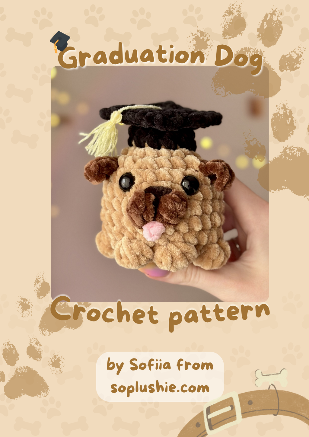 Graduation Dog - Crochet Pattern (PDF)