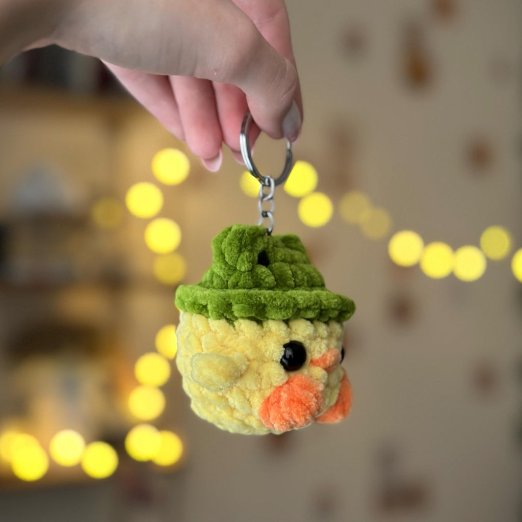 Mini Duck in Frog Hat