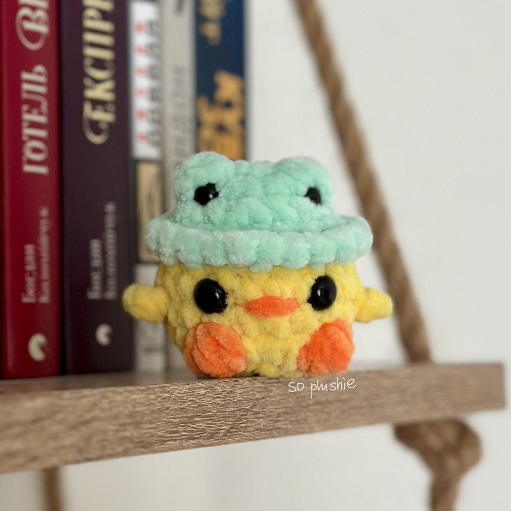 Mini Duck in Frog Hat