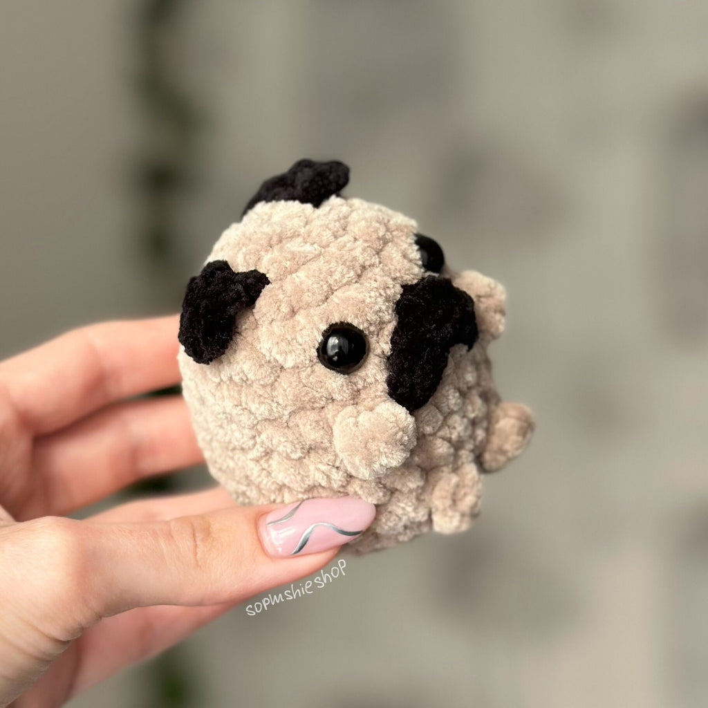 Pug dog plushie