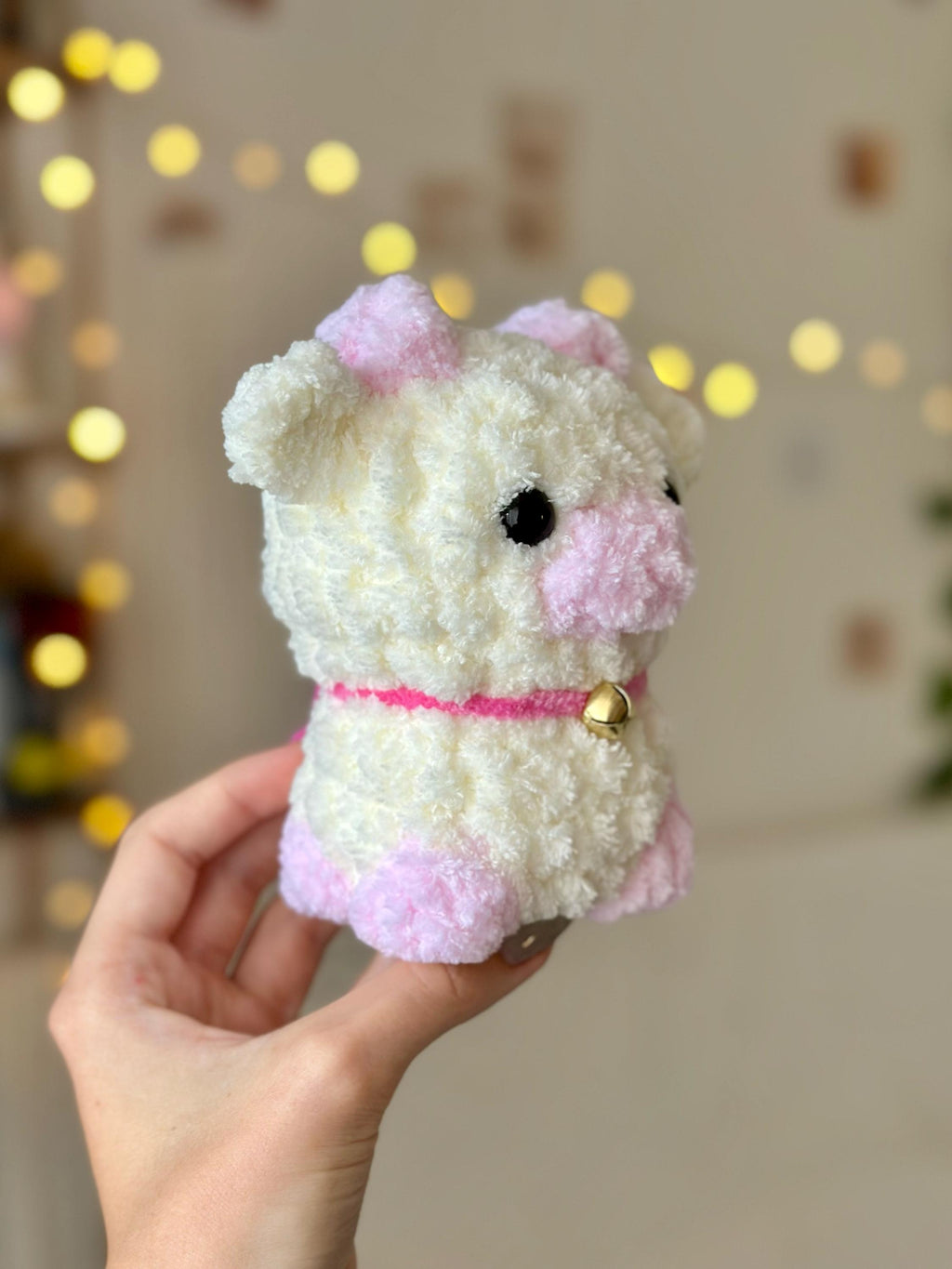 Fluffy Pink Cow