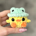 Mini Duck in Frog Hat
