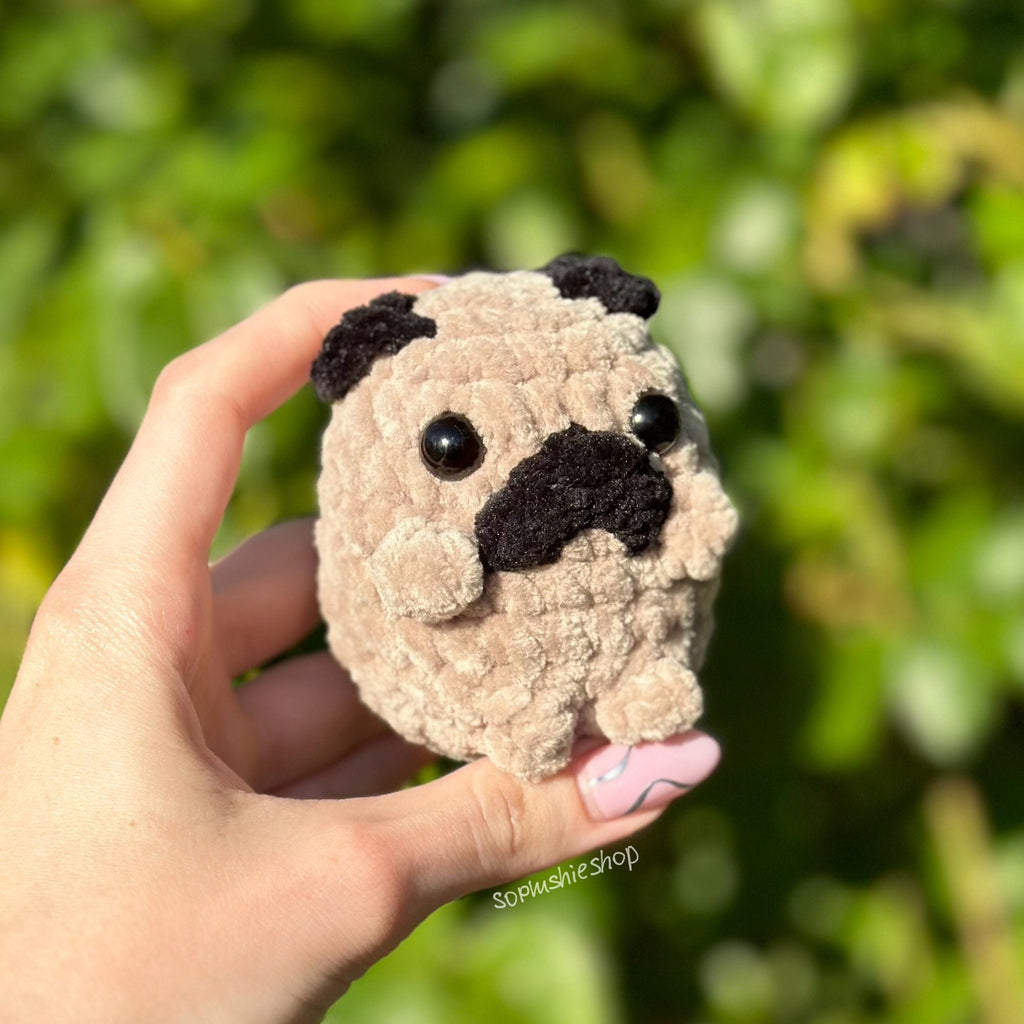 Pug dog plushie