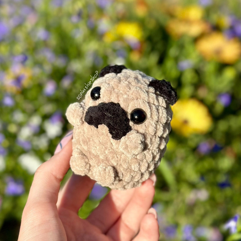 Pug dog plushie