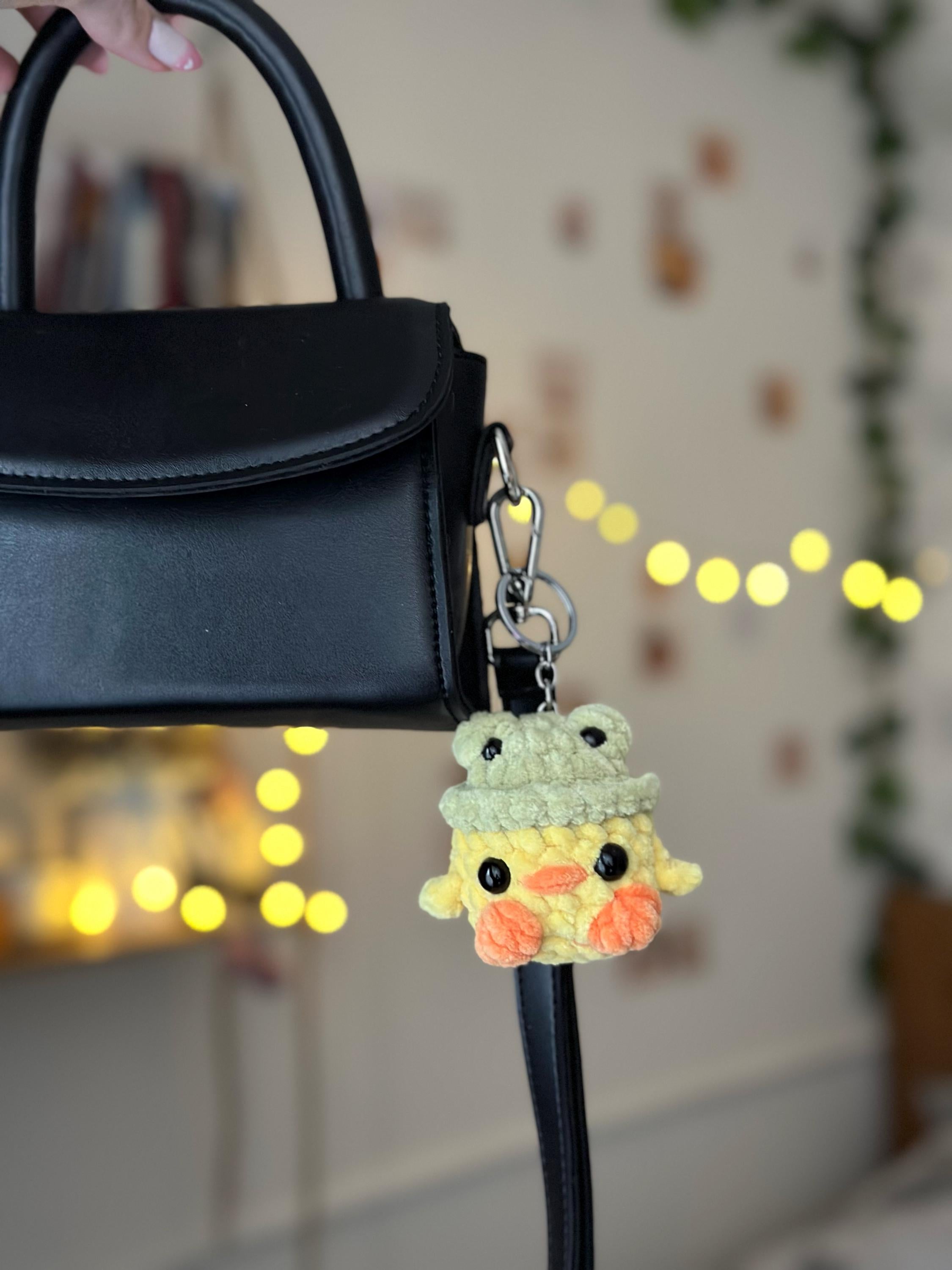 Custom duck in frog hat