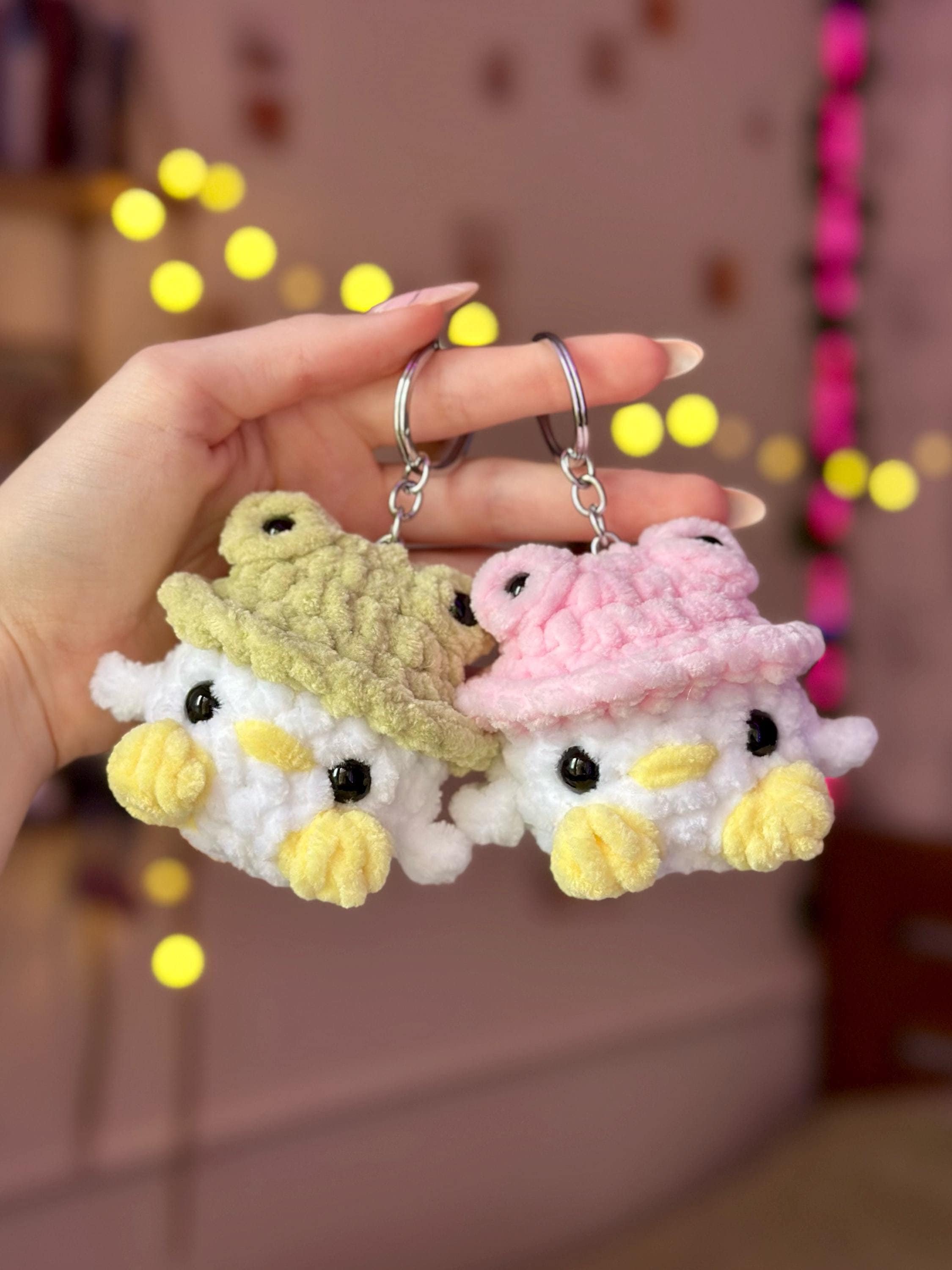 Custom duck in frog hat