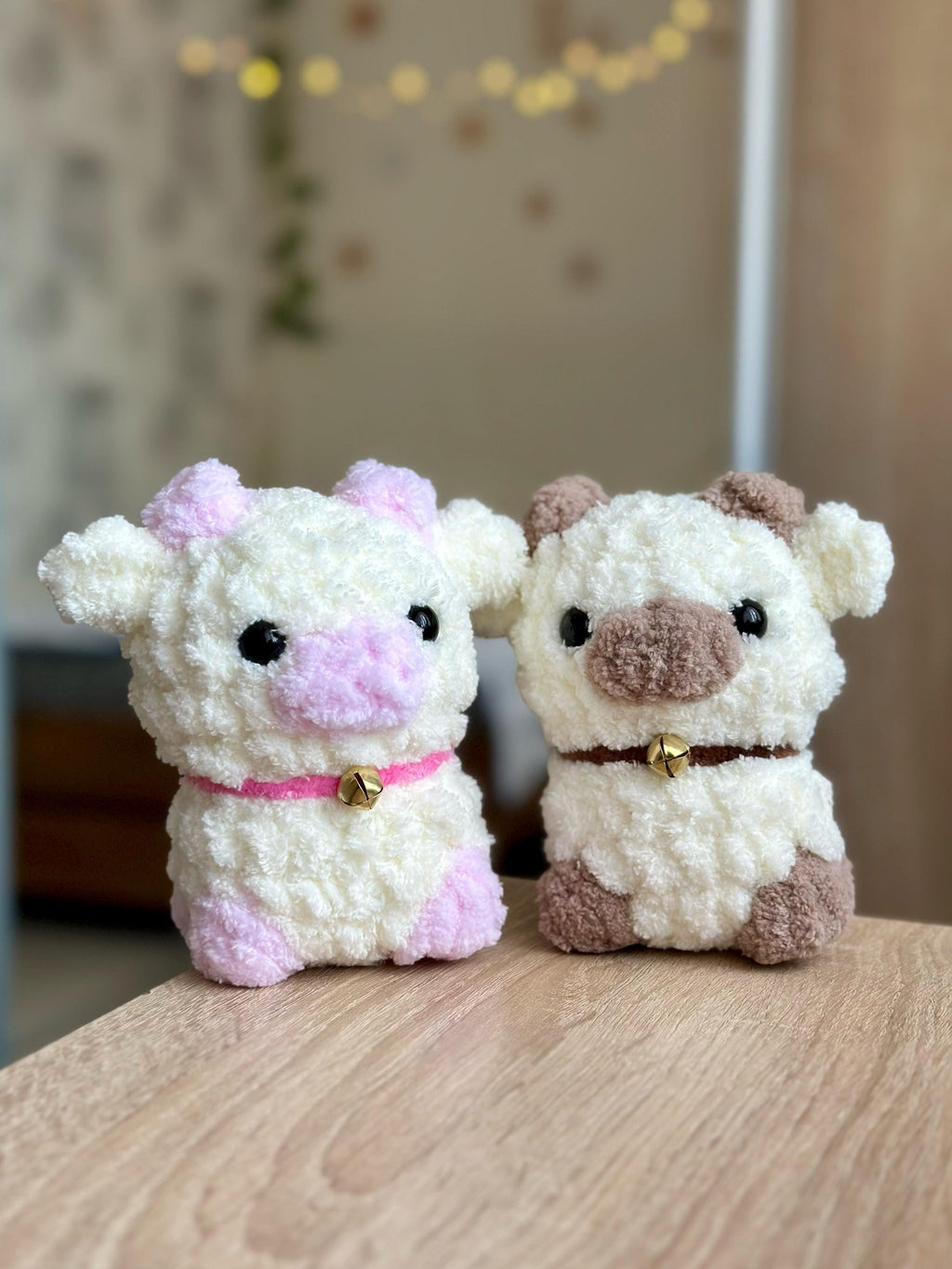 Fluffy Pink Cow