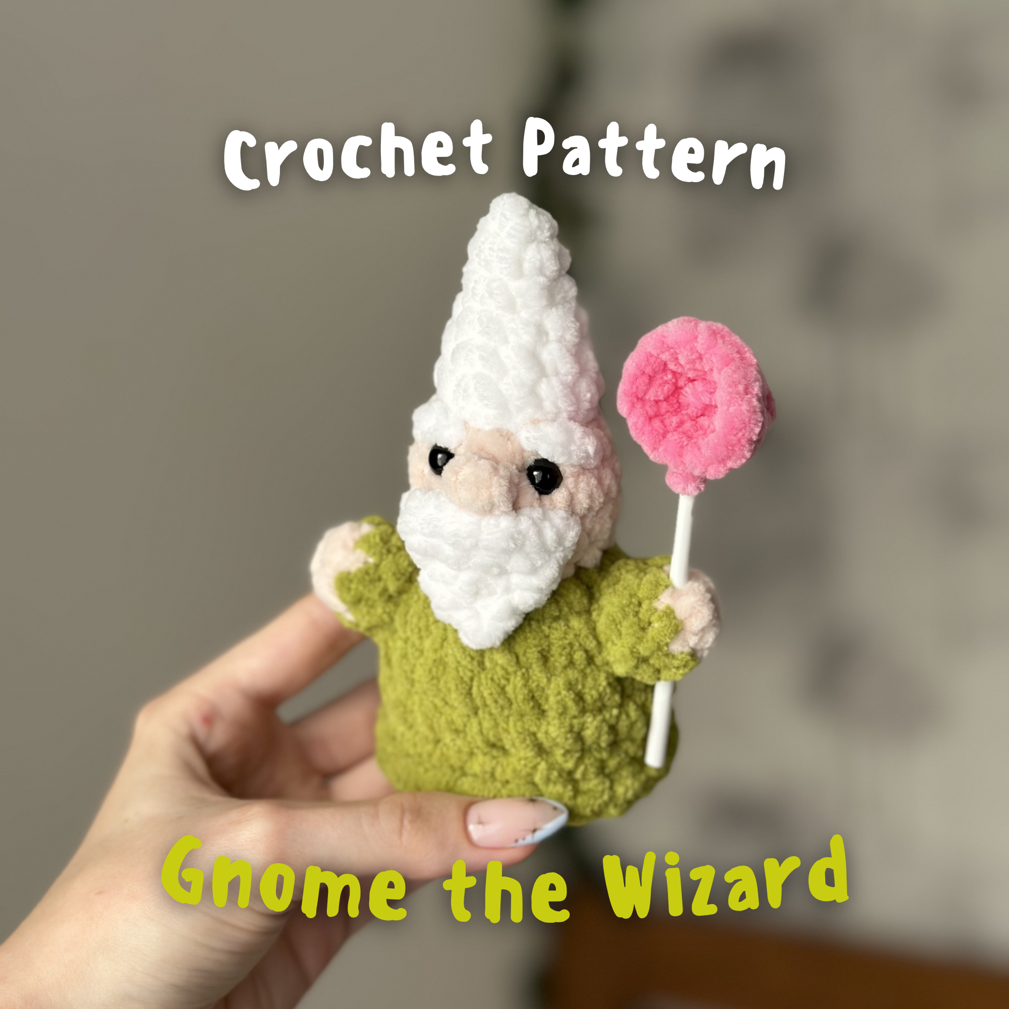 Gnome the Wizard - Crochet Pattern (PDF)