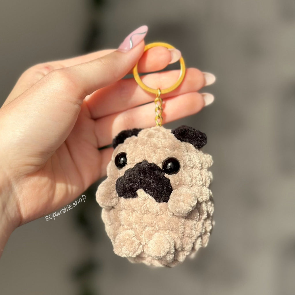 Pug dog plushie
