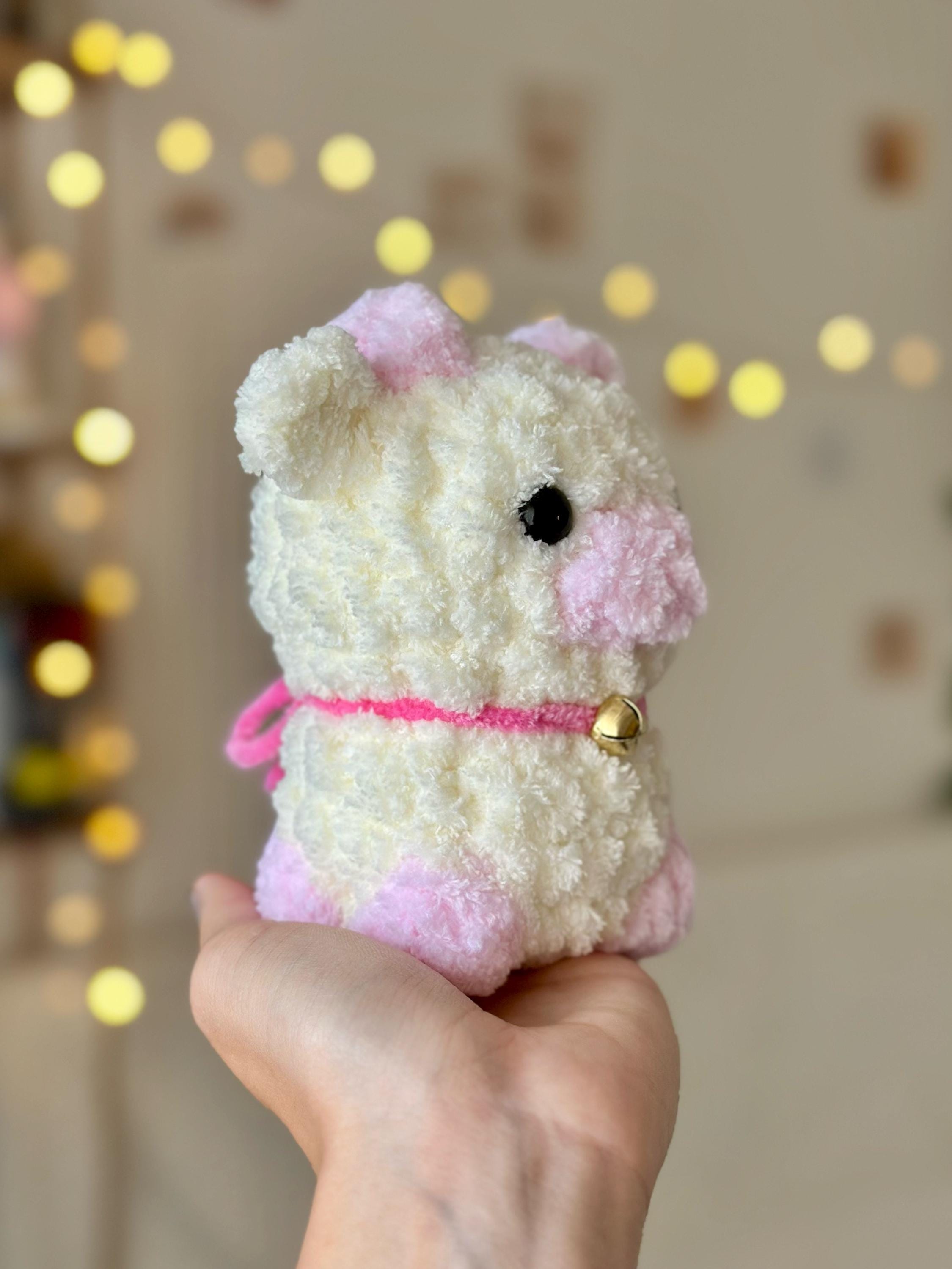 Fluffy Pink Cow