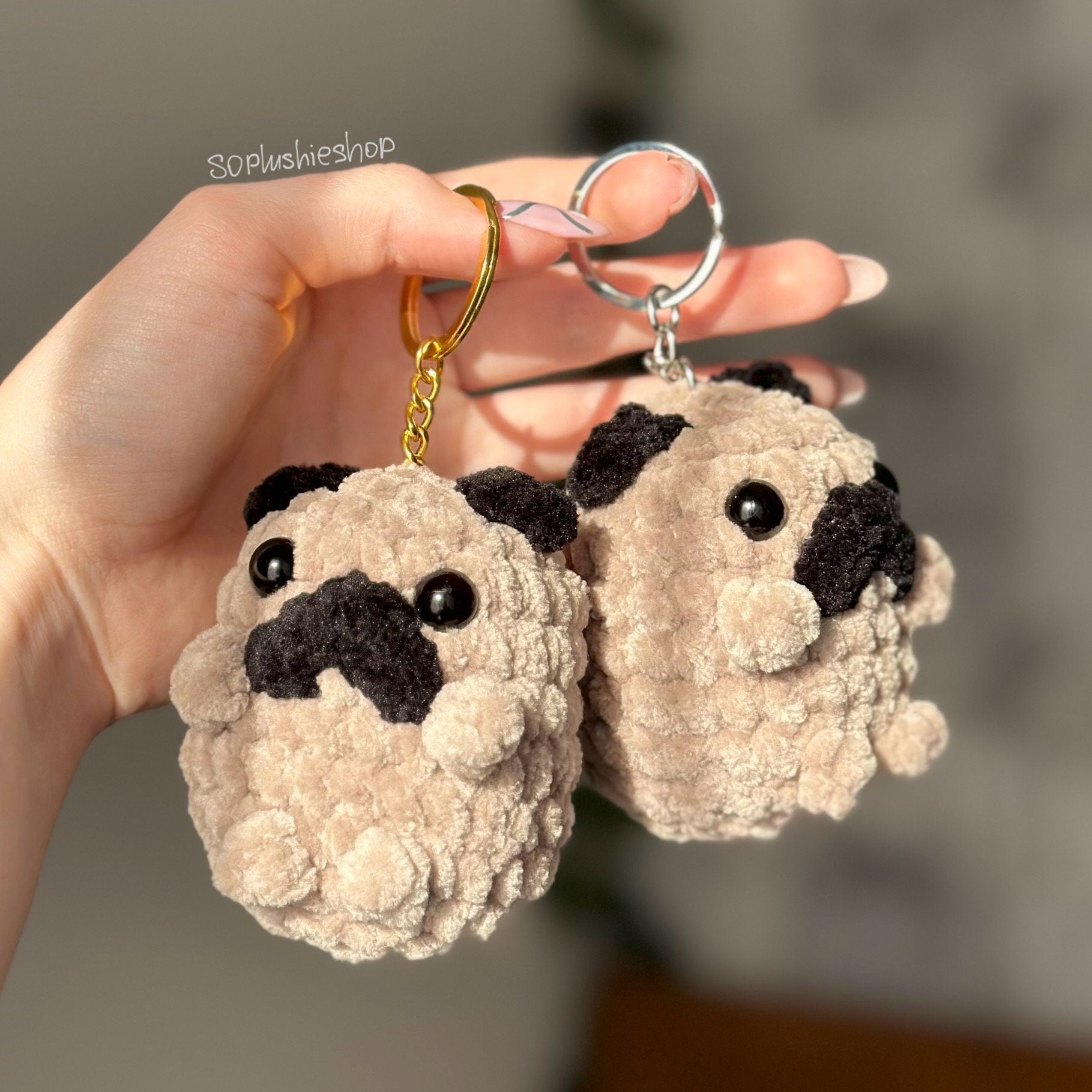 Pug dog plushie
