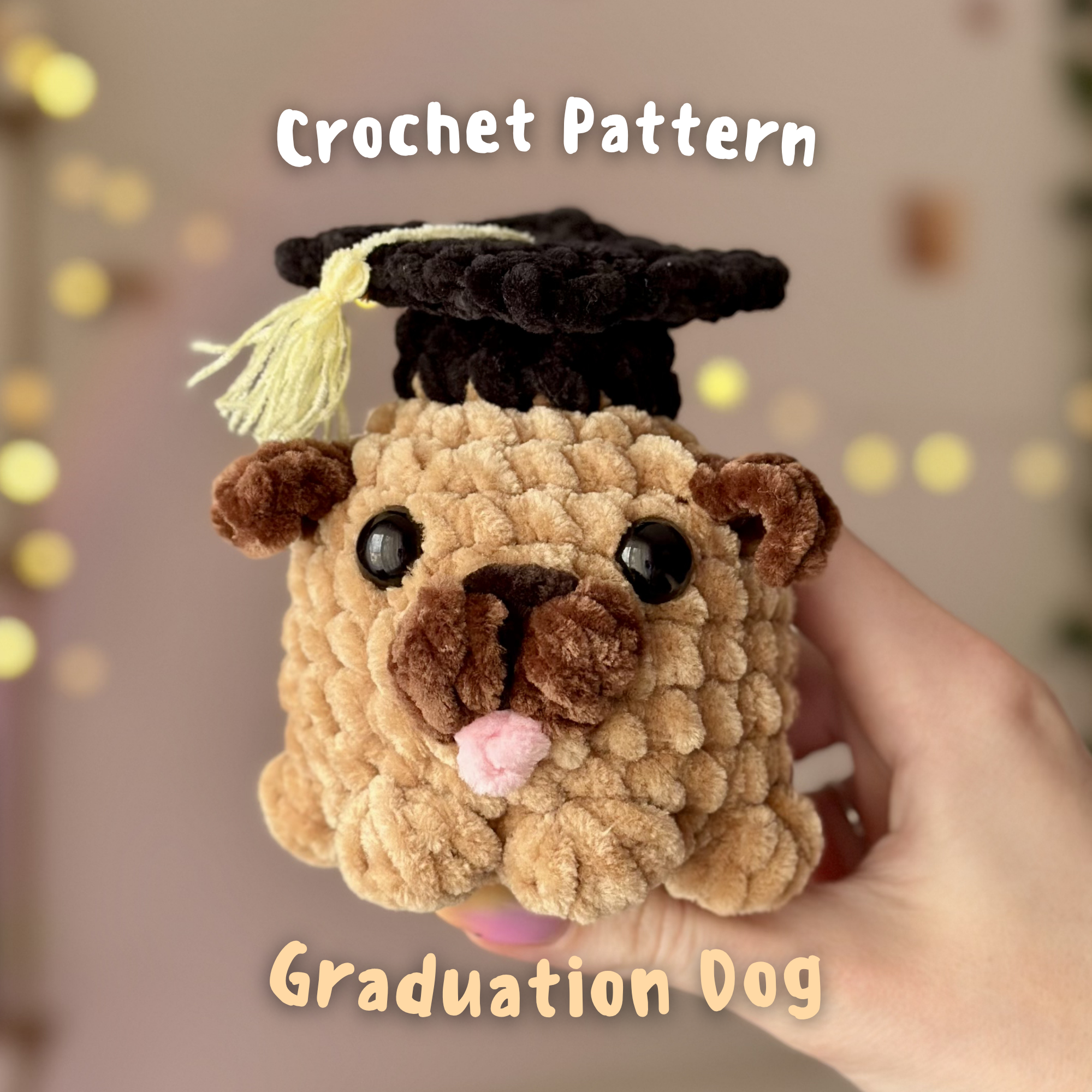 Graduation Dog - Crochet Pattern (PDF)