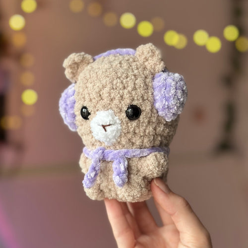 Bear with Purple scarf