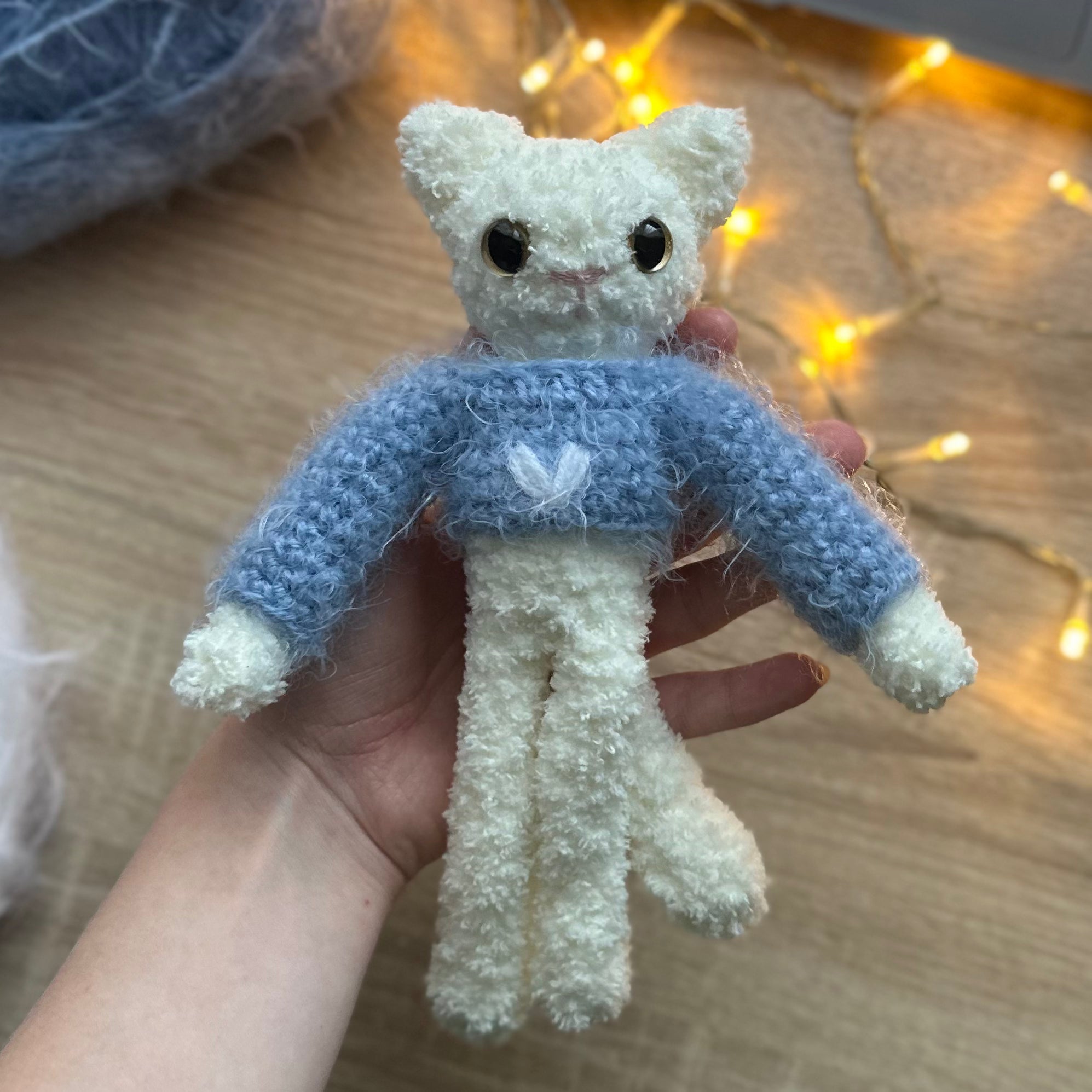 Fluffy Leggy Cats in Sweaters