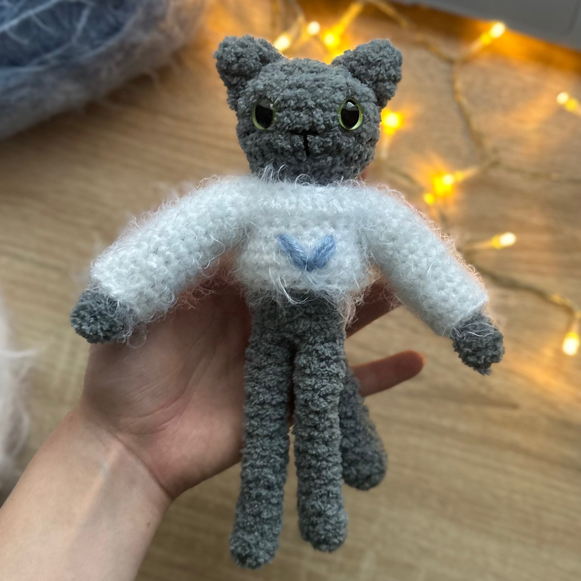 Fluffy Leggy Cats in Sweaters