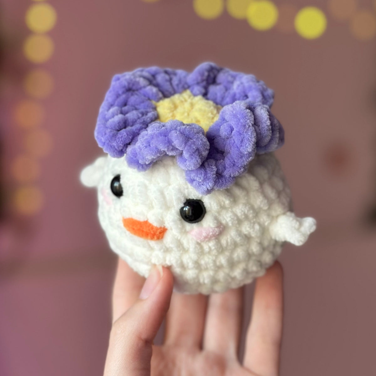 Duck in Flower Hat