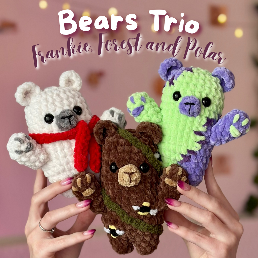 Trio Bears - 3 Patterns Bundle