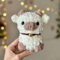 Fluffy Beige and Brown Cow