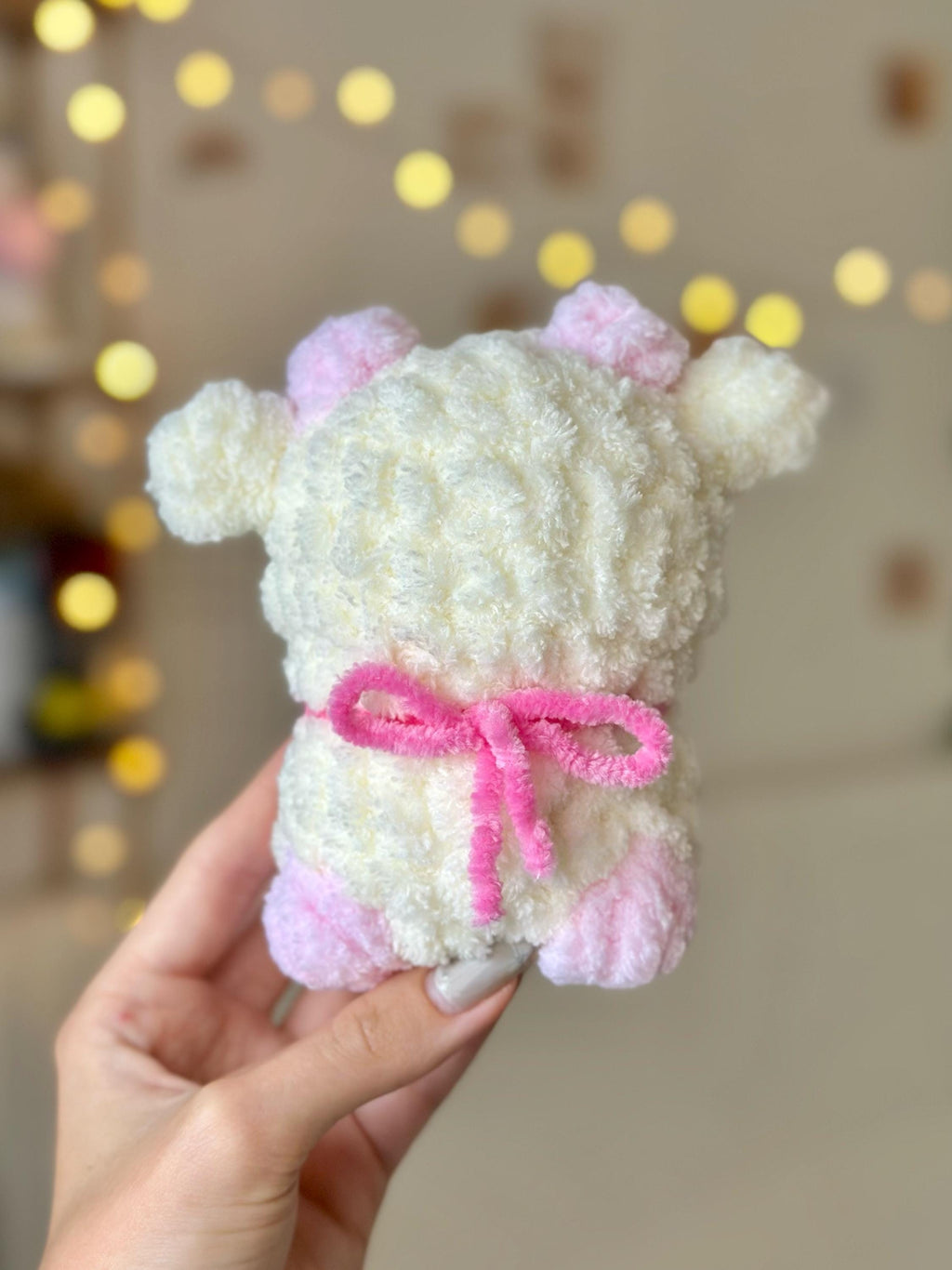 Fluffy Pink Cow