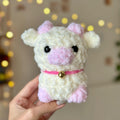 Fluffy Pink Cow