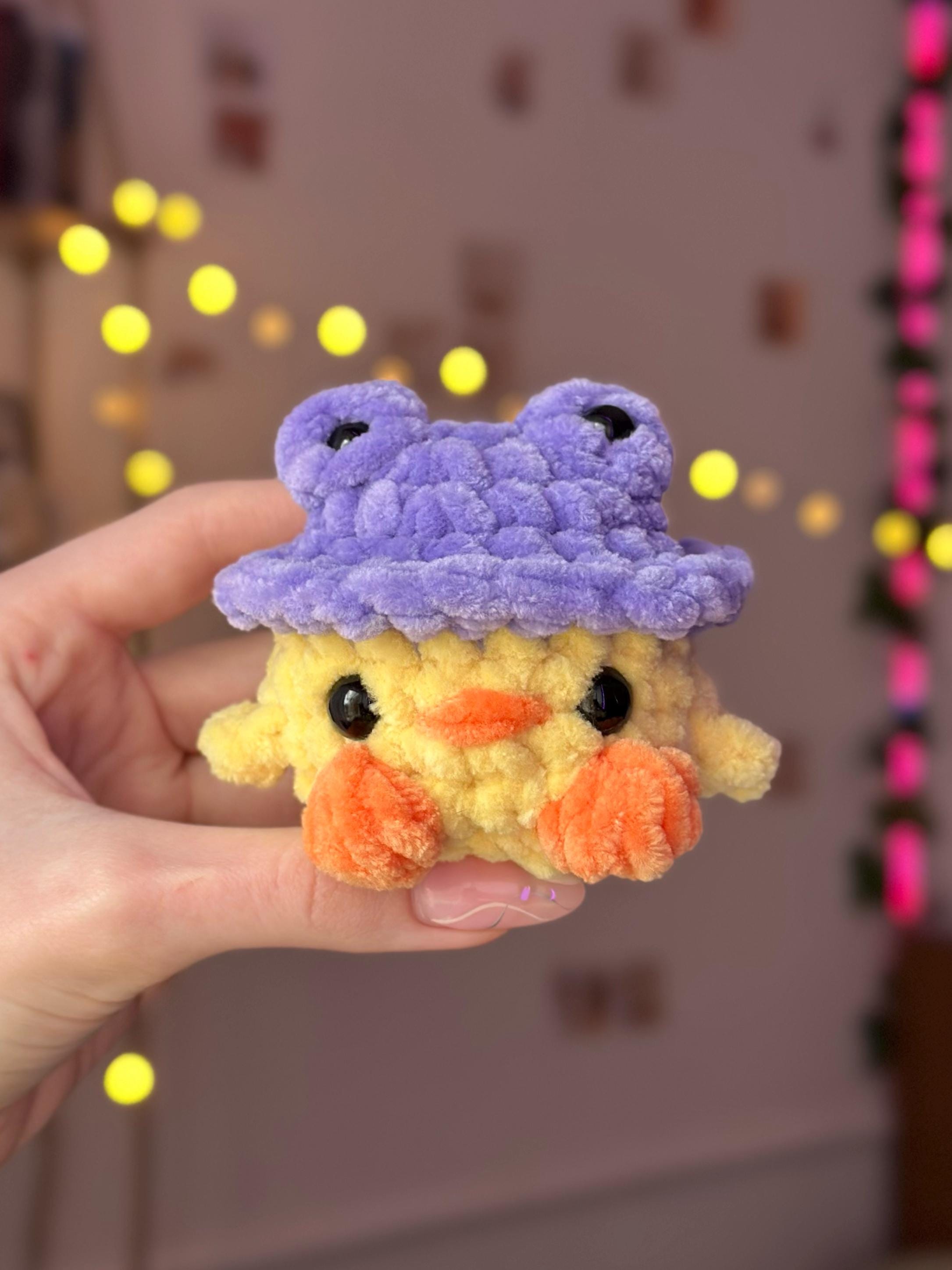 Custom duck in frog hat